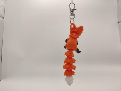 Articulating Fox Keychain – 3D Printed Animal Charm
