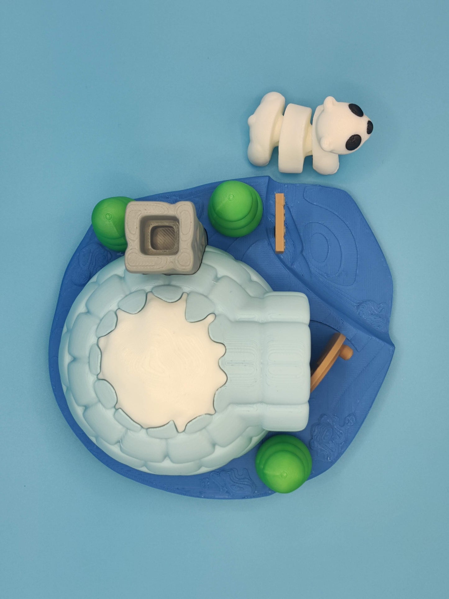 Igloo Home Playset Diorama – Arctic Polar Bear Display
