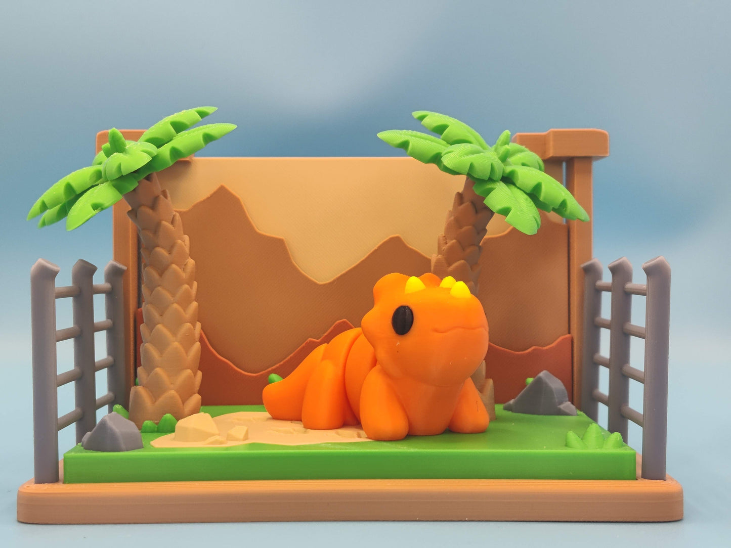 Jurassic Dinosaur Playset Diorama – Prehistoric Jungle Display