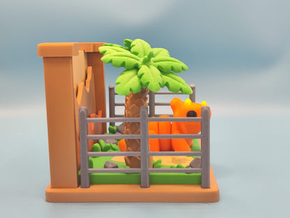 Jurassic Dinosaur Playset Diorama – Prehistoric Jungle Display