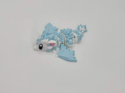 Ice Crystal Dragon Egg – 3D Printed Collectible Toy