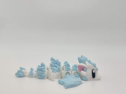 Ice Crystal Dragon Egg – 3D Printed Collectible Toy