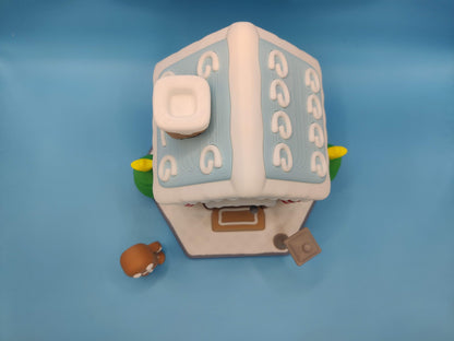3D Printed Gingerbread House Holiday Decor Set