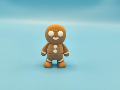 3D Printed Gingerbread House Holiday Decor Set