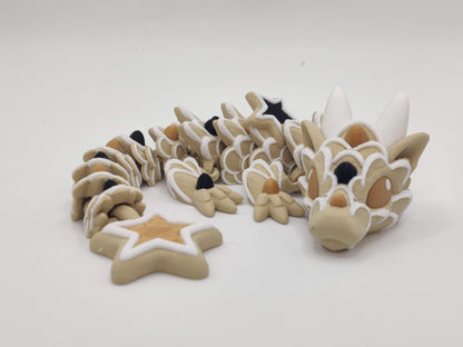 9" Baby Wedding Cookie Dragon - Articulated 3D Printed Dragon