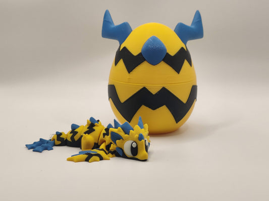 Wild Voltage Mini Dragon & Egg | Electric Dragon | Cute Fantasy Dragon Gift