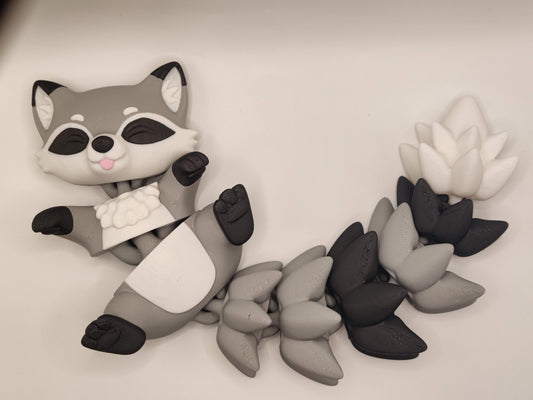 Racoon Cuddler - 3D Printed Articulated Fidget