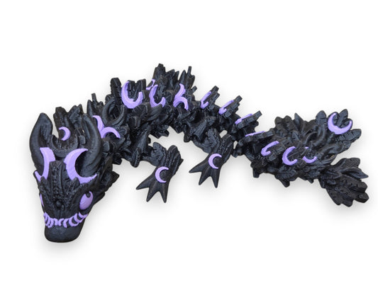 Baby Lunar Moon Dragon – 3D Printed Articulating Fidget Toy