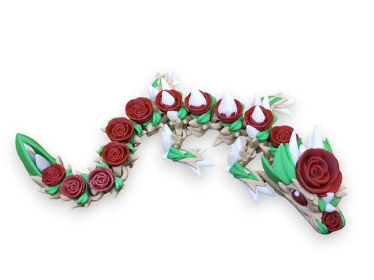 Baby Rose Flower Dragon – 3D Printed Articulating Fidget Toy