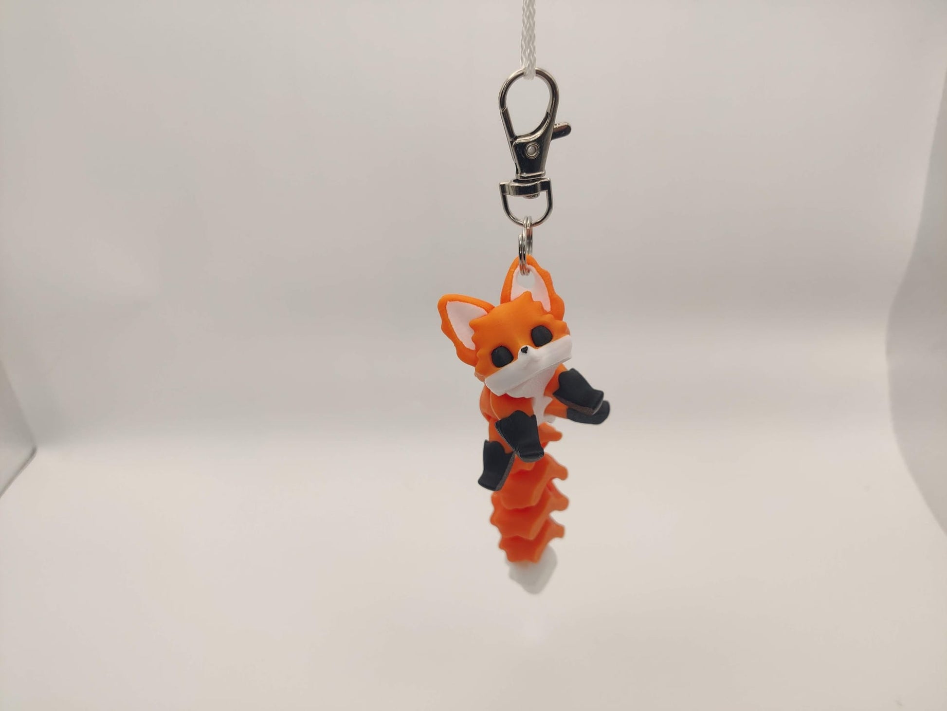 Articulating Fox Keychain – 3D Printed Animal Charm - ToyForge 3D