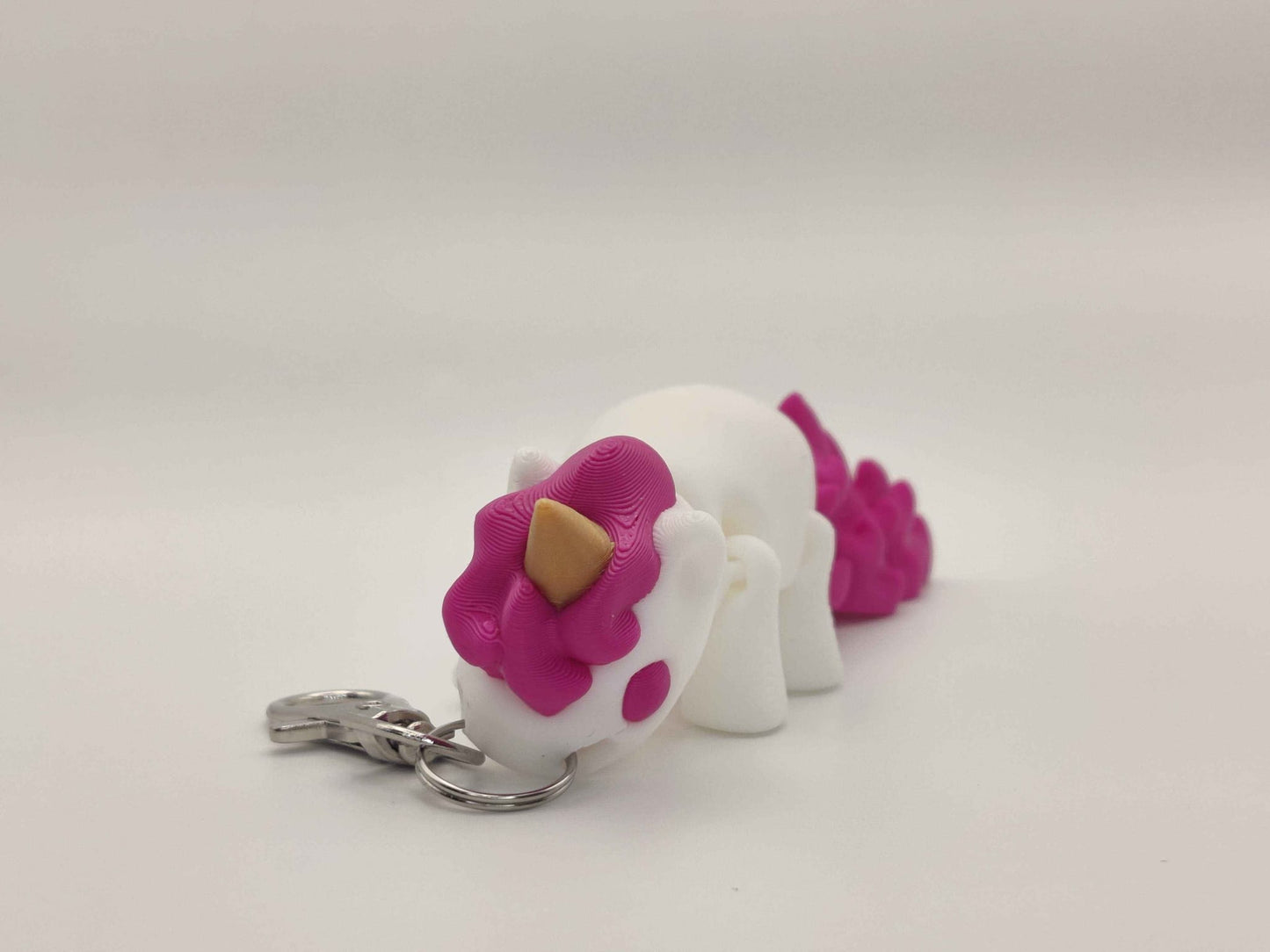 Articulating Unicorn Keychain – 3D Printed Unicorn Charm - ToyForge 3D