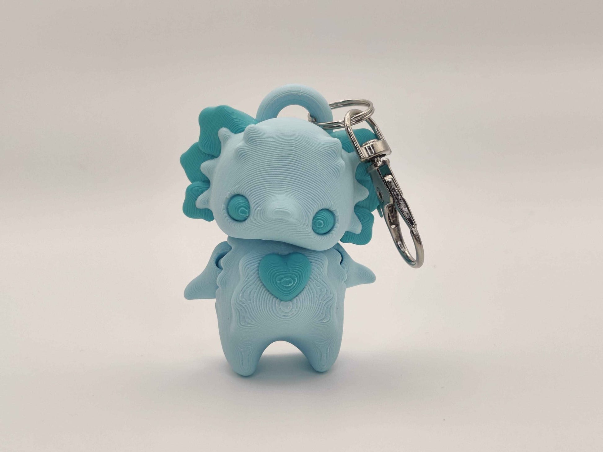Axolotl Pixie Keychain - 3D Printed Fantasy Figurine - ToyForge 3D