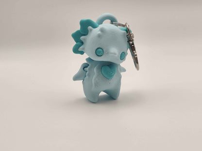 Axolotl Pixie Keychain - 3D Printed Fantasy Figurine - ToyForge 3D