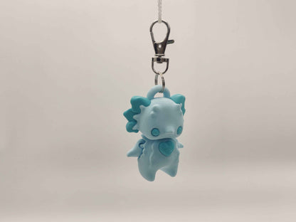 Axolotl Pixie Keychain - 3D Printed Fantasy Figurine - ToyForge 3D