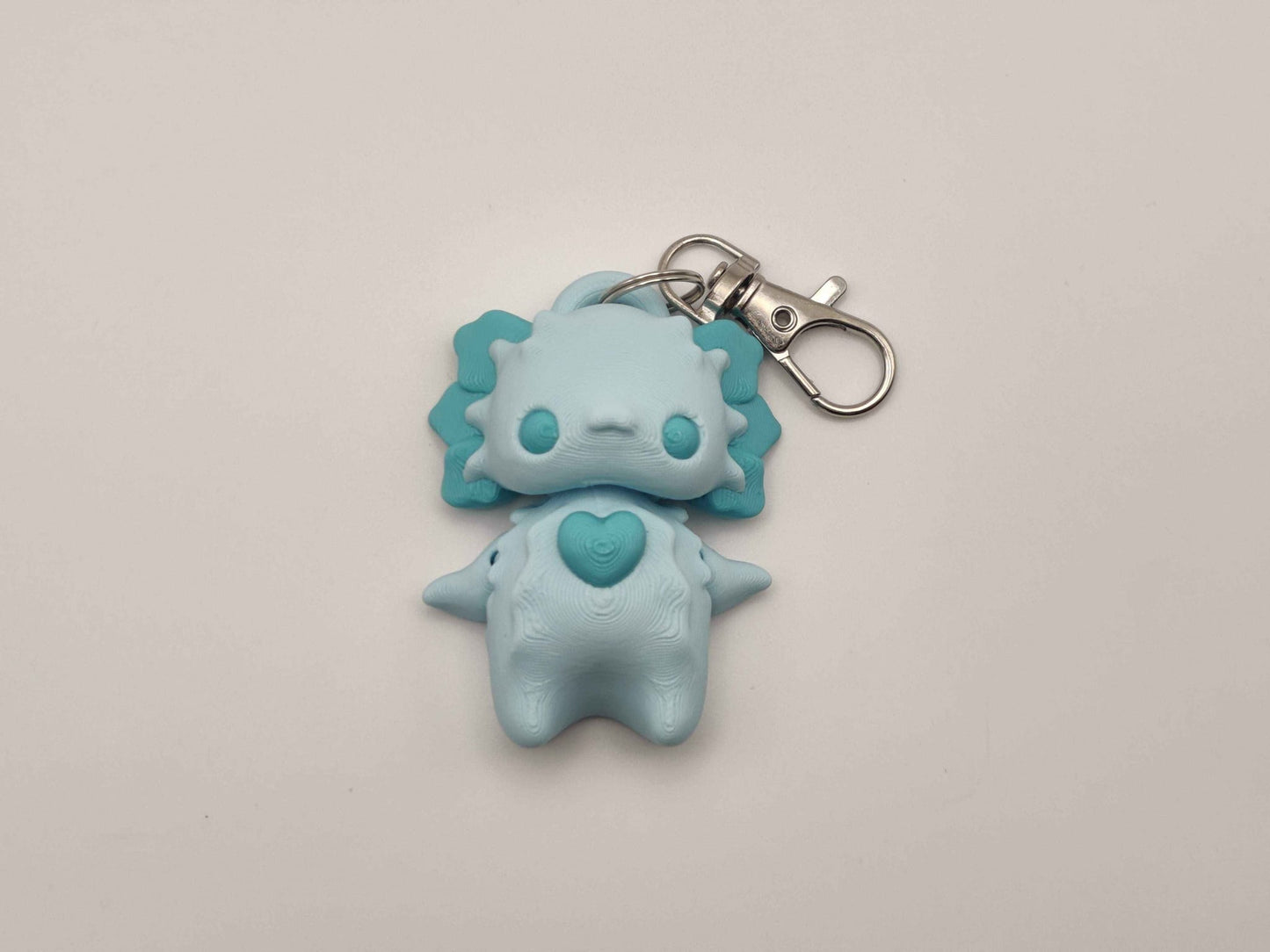 Axolotl Pixie Keychain - 3D Printed Fantasy Figurine - ToyForge 3D