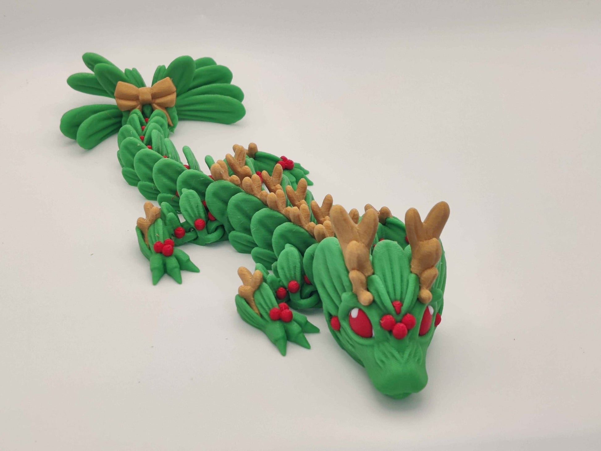 Baby Christmas Mistletoe Dragon - ToyForge 3D