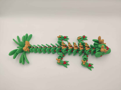 Baby Christmas Mistletoe Dragon - ToyForge 3D