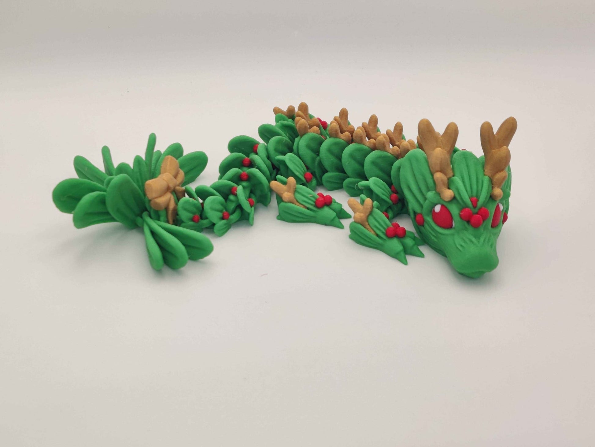 Baby Christmas Mistletoe Dragon - ToyForge 3D