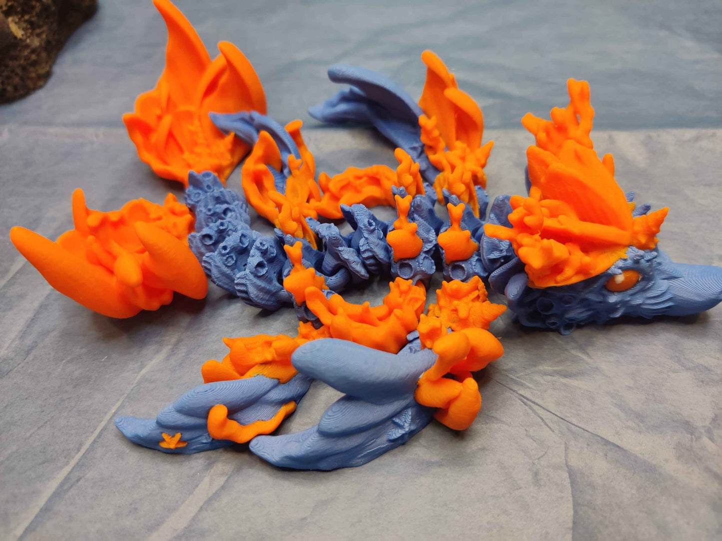 Baby Coral Dragon Figure - ToyForge 3D