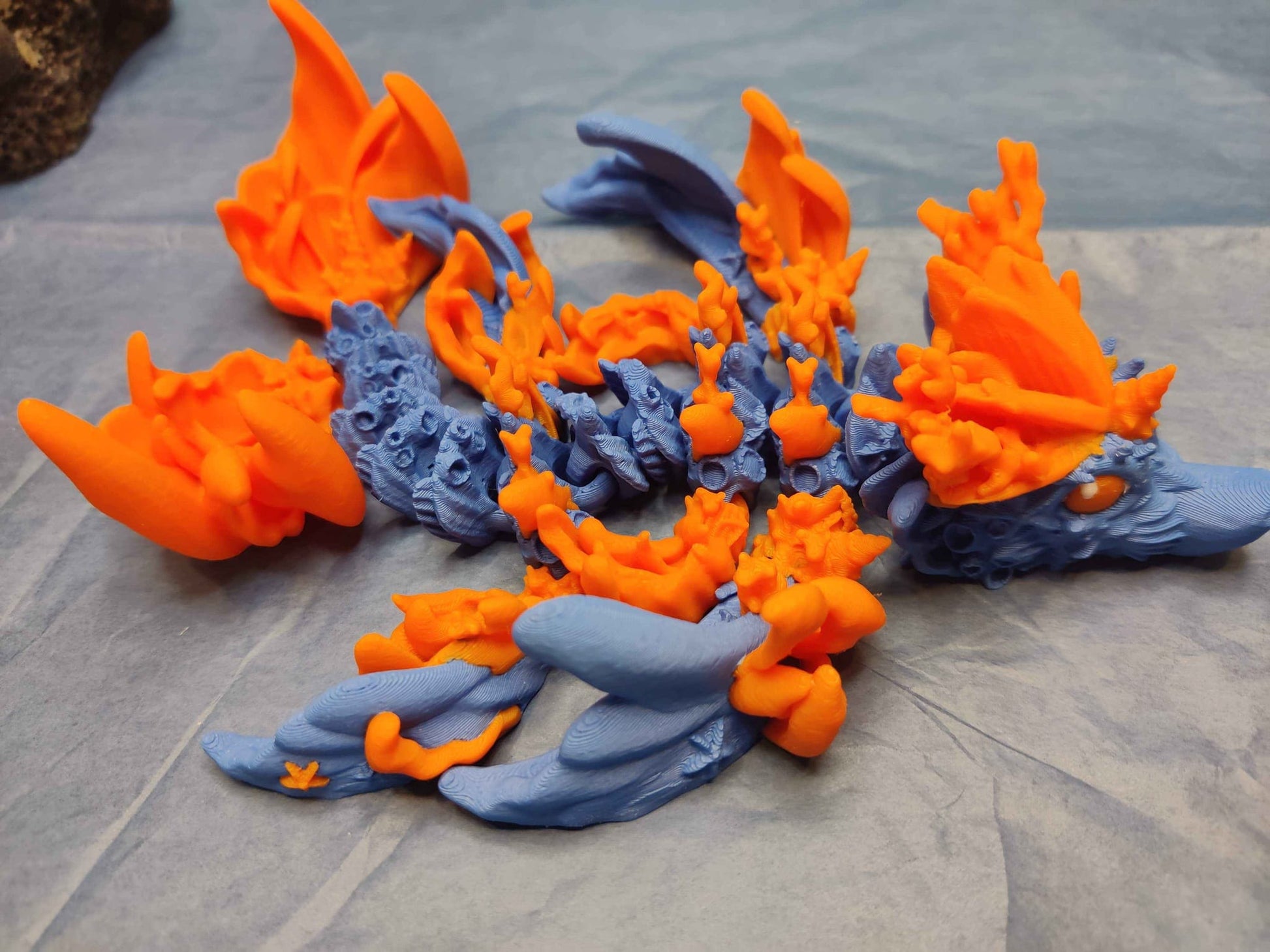Baby Coral Dragon Figure - ToyForge 3D