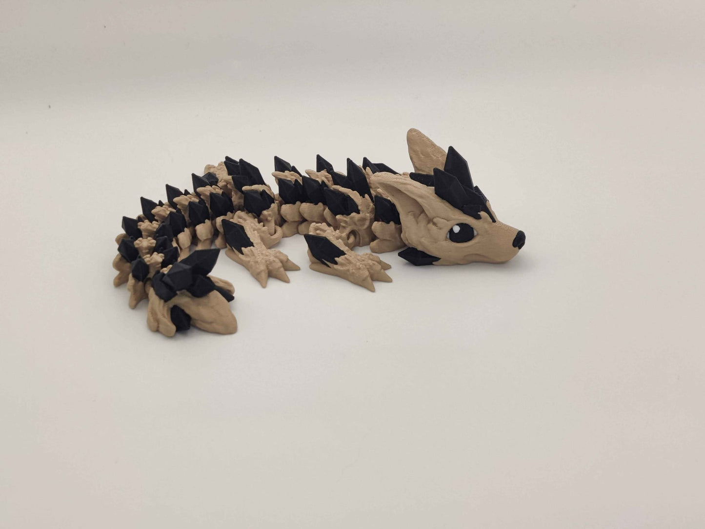 Baby Crystal Wolf Dragon Figure - ToyForge 3D