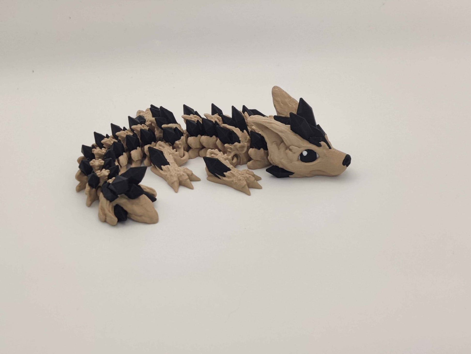 Baby Crystal Wolf Dragon Figure - ToyForge 3D