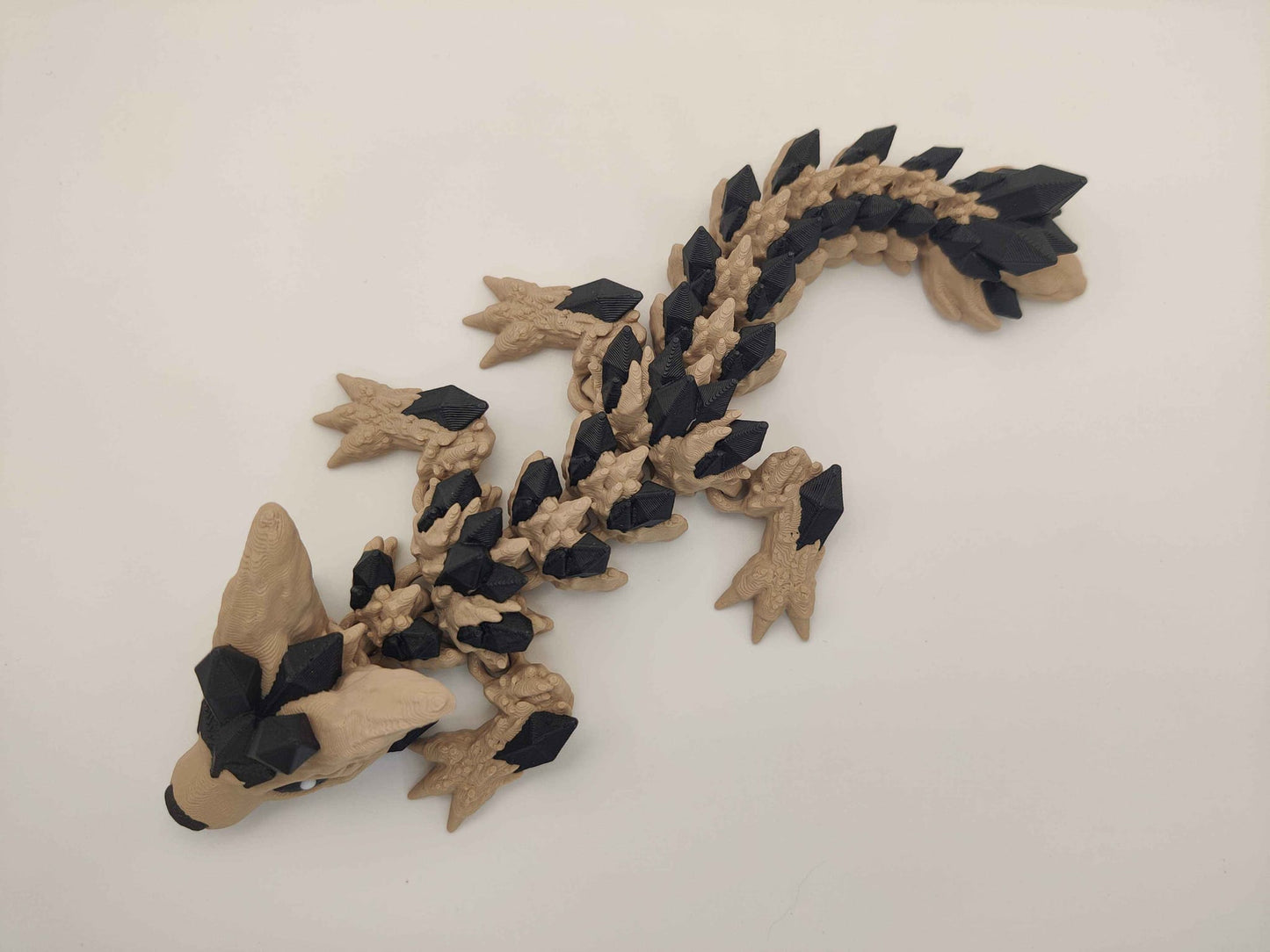 Baby Crystal Wolf Dragon Figure - ToyForge 3D