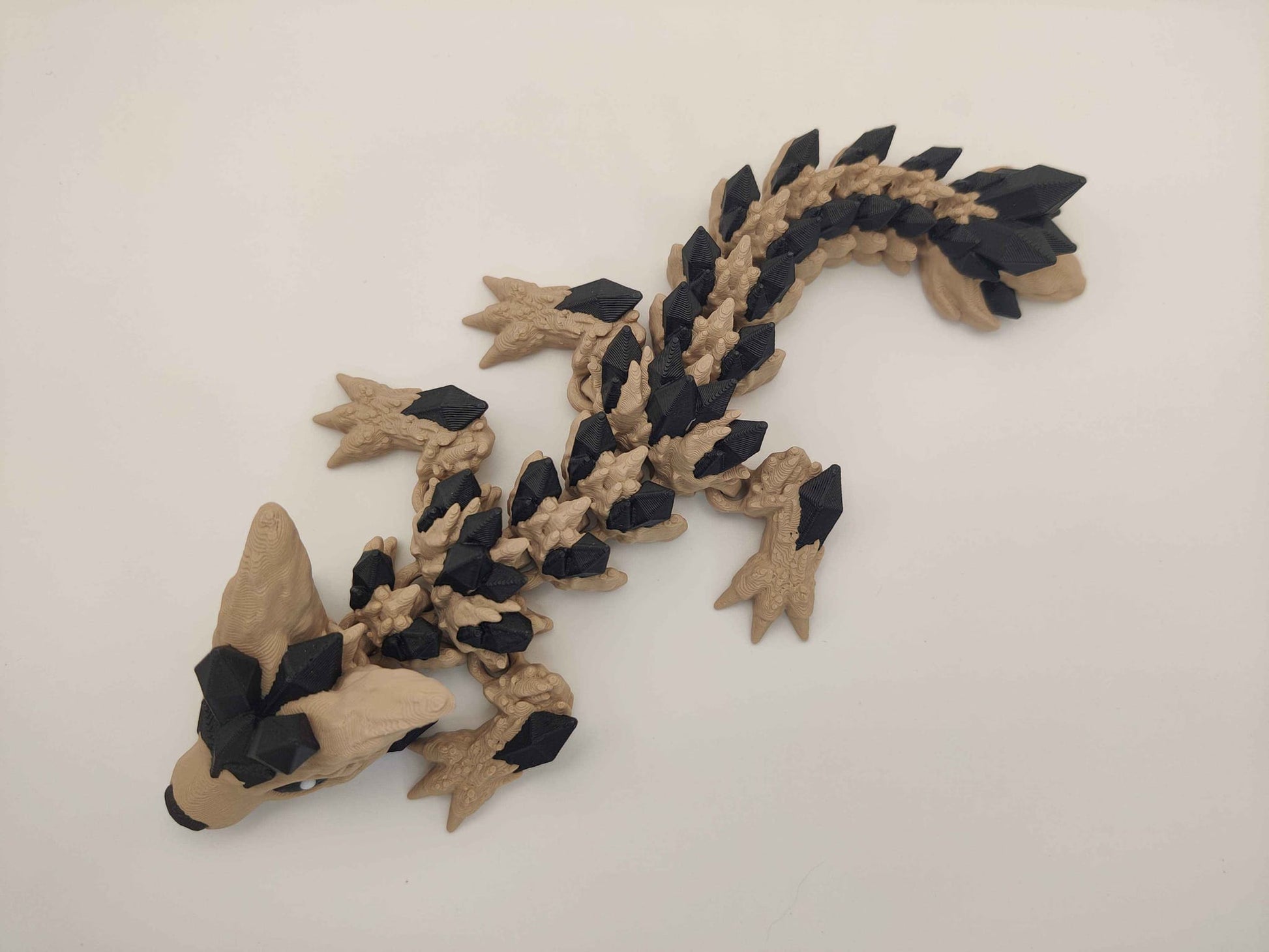 Baby Crystal Wolf Dragon Figure - ToyForge 3D