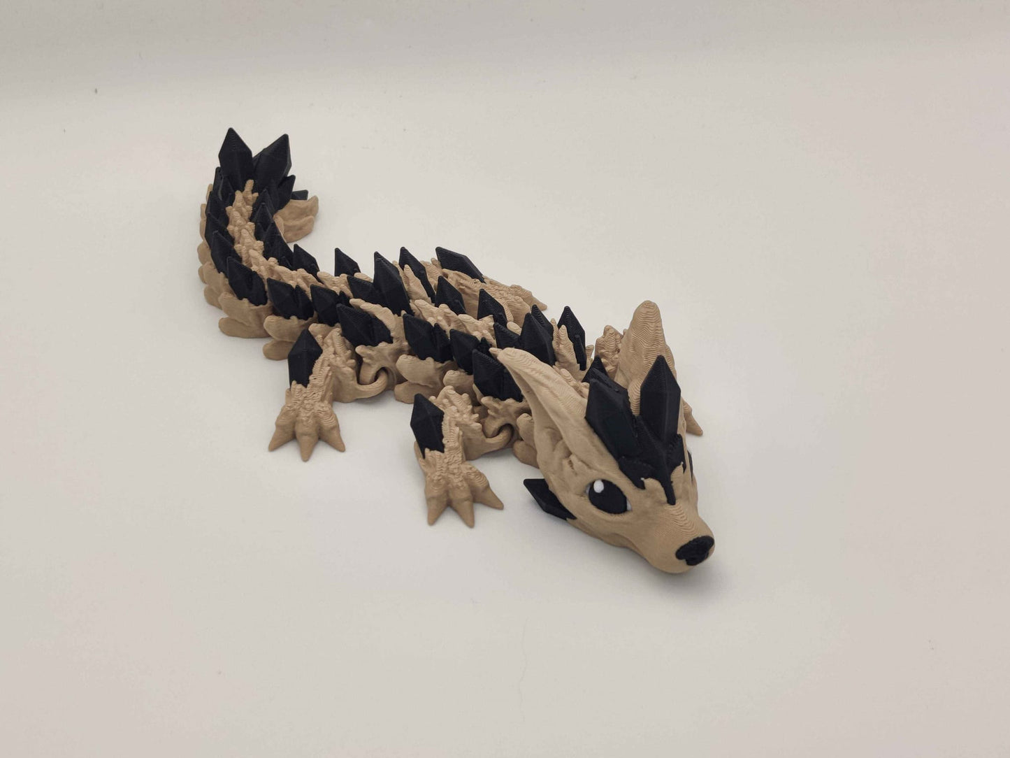 Baby Crystal Wolf Dragon Figure - ToyForge 3D