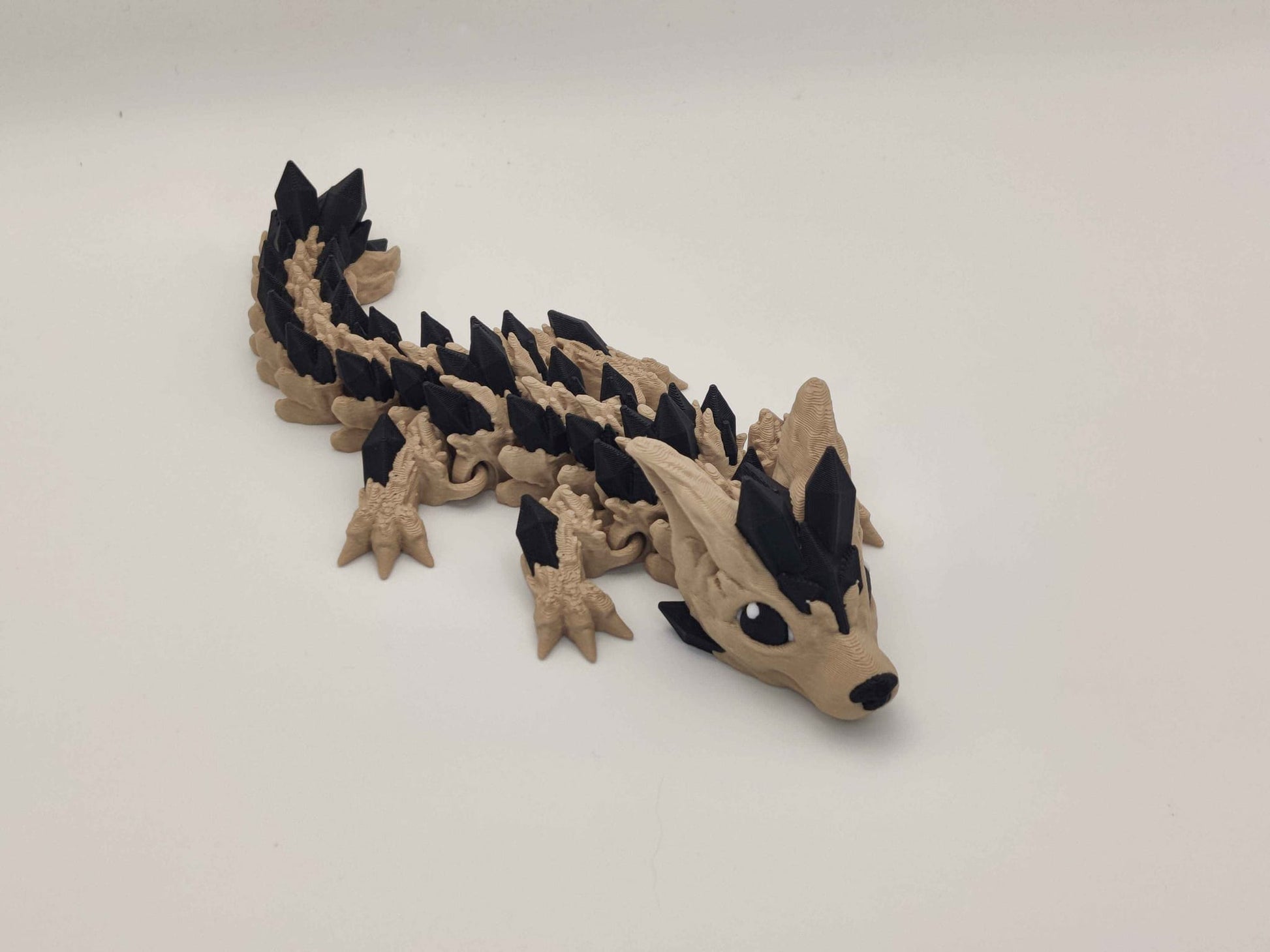 Baby Crystal Wolf Dragon Figure - ToyForge 3D