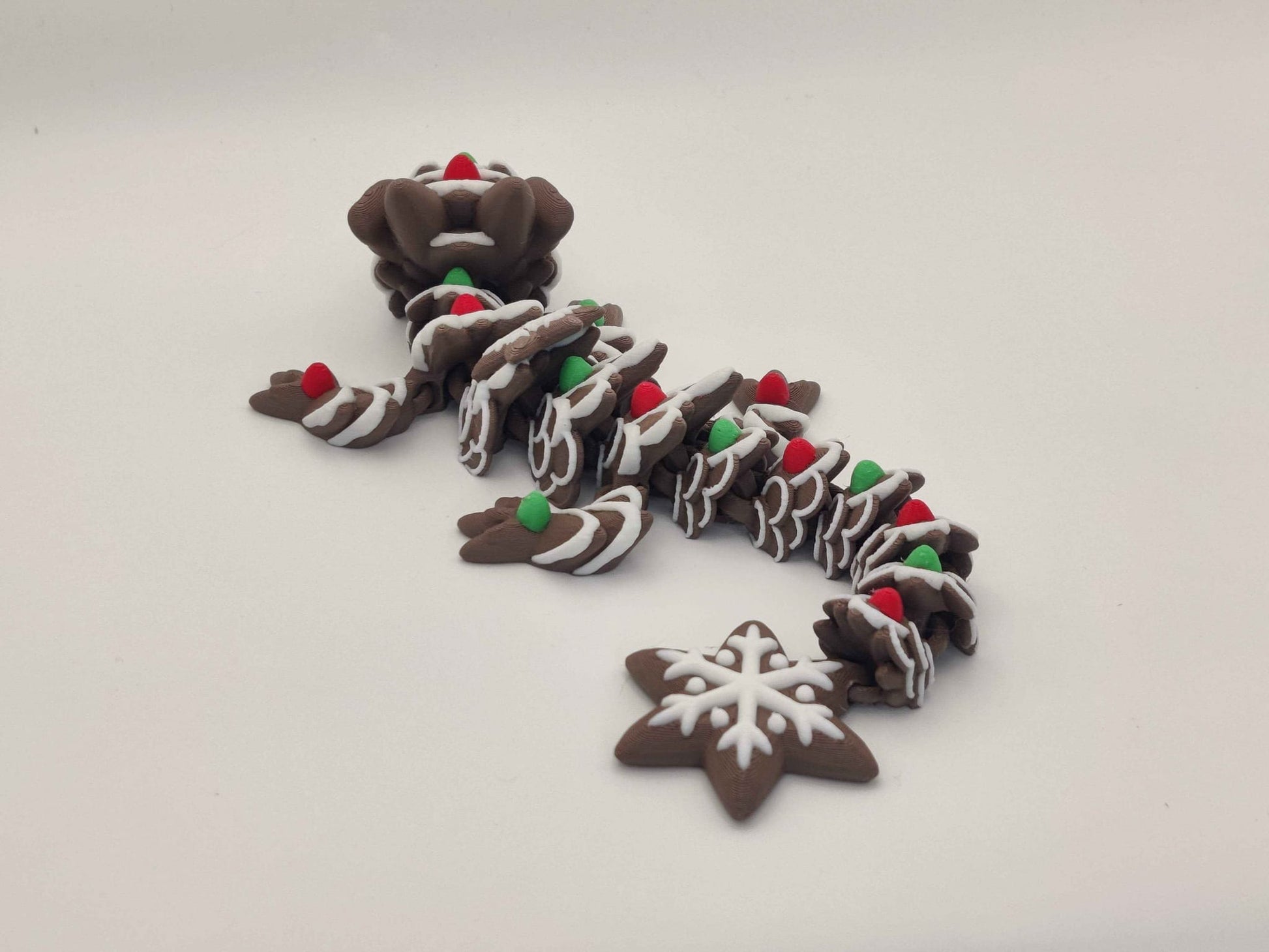 Baby Gingerbread Cookie Dragon Figure - ToyForge 3D