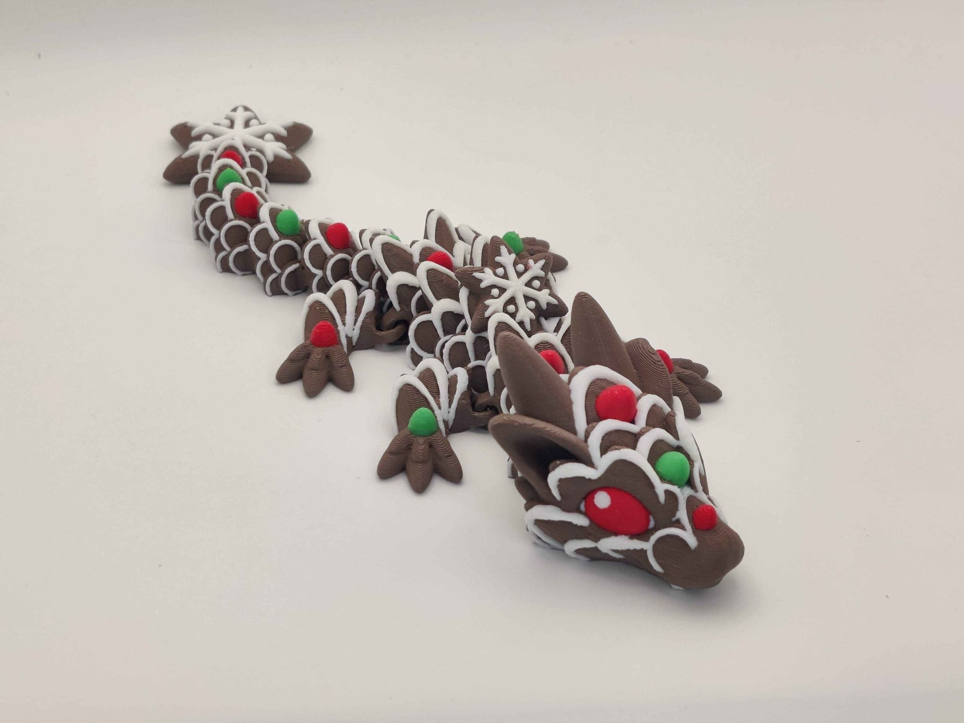 Baby Gingerbread Cookie Dragon Figure - ToyForge 3D