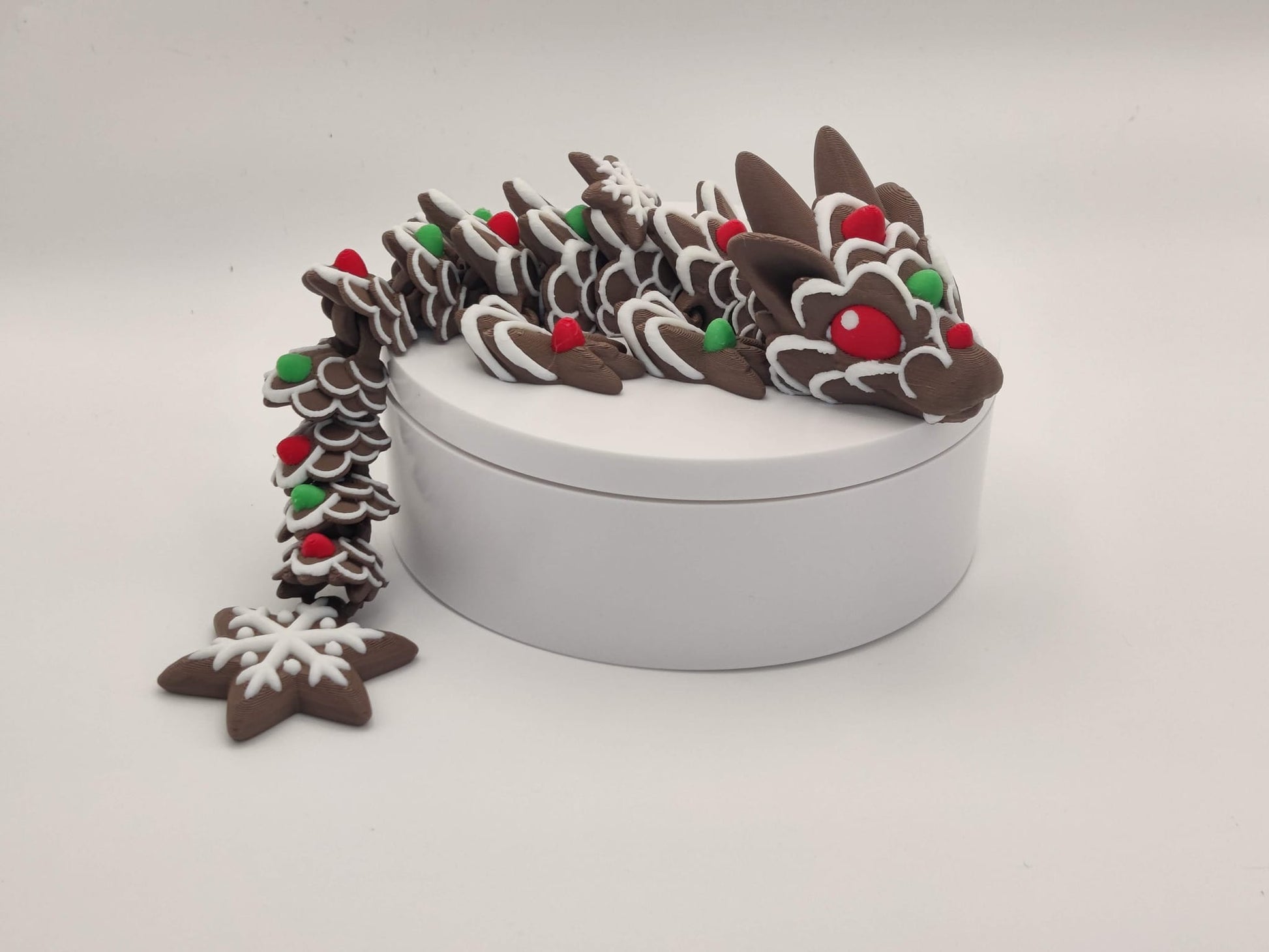 Baby Gingerbread Cookie Dragon Figure - ToyForge 3D
