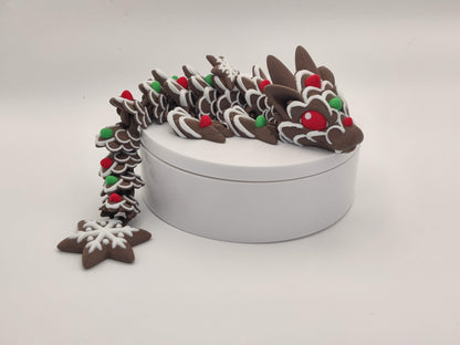 Baby Gingerbread Cookie Dragon Figure - ToyForge 3D