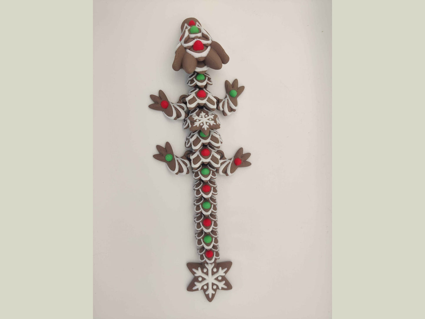 Baby Gingerbread Cookie Dragon Figure - ToyForge 3D