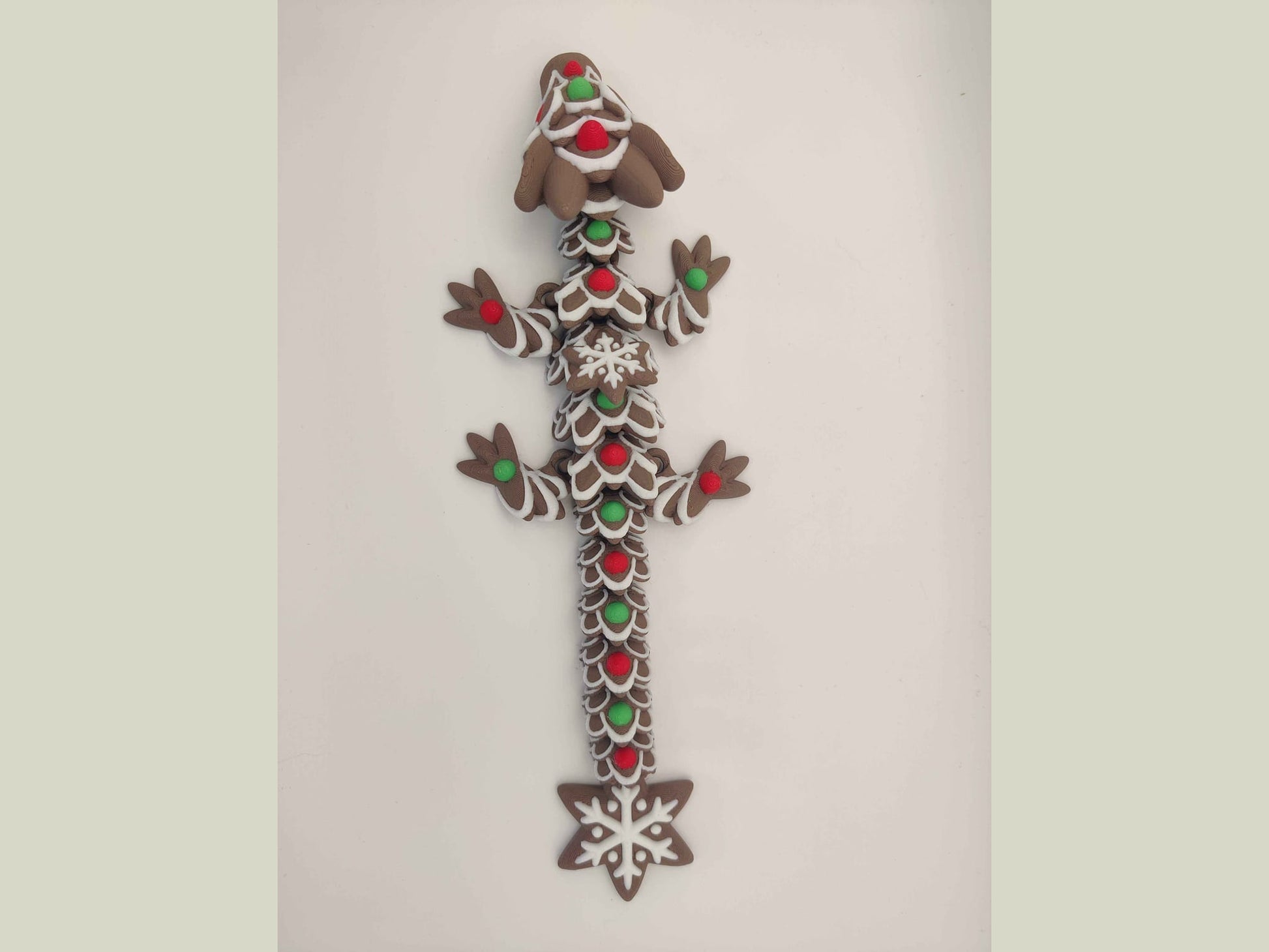 Baby Gingerbread Cookie Dragon Figure - ToyForge 3D
