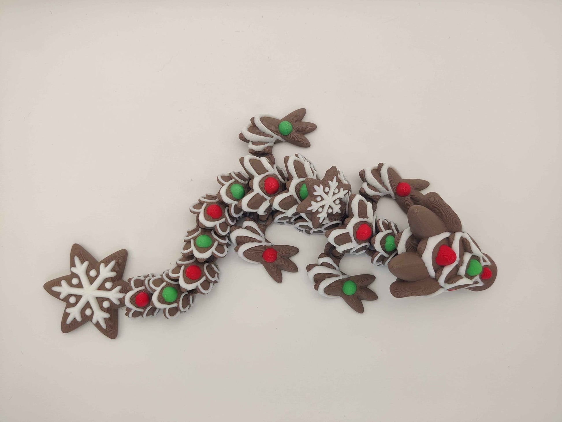 Baby Gingerbread Cookie Dragon Figure - ToyForge 3D