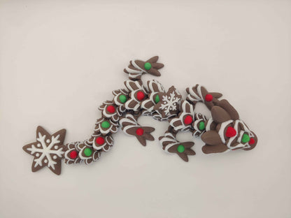 Baby Gingerbread Cookie Dragon Figure - ToyForge 3D