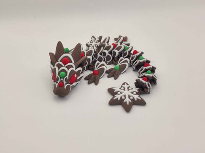 Baby Gingerbread Cookie Dragon Figure - ToyForge 3D