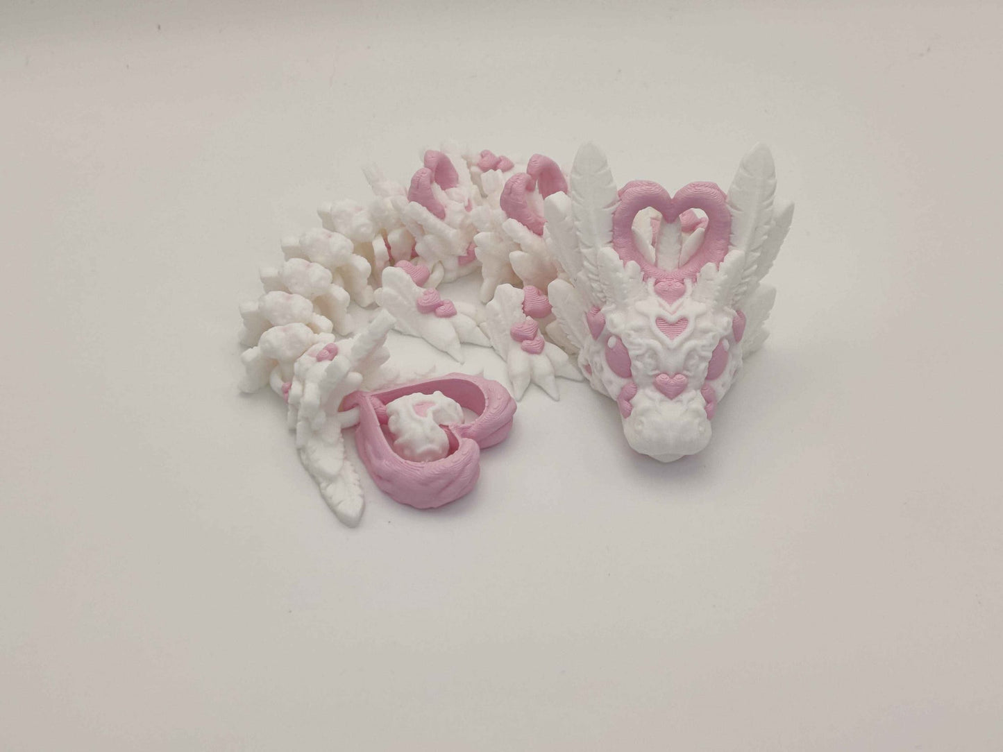 Baby Light Heart Dragon Figure - ToyForge 3D