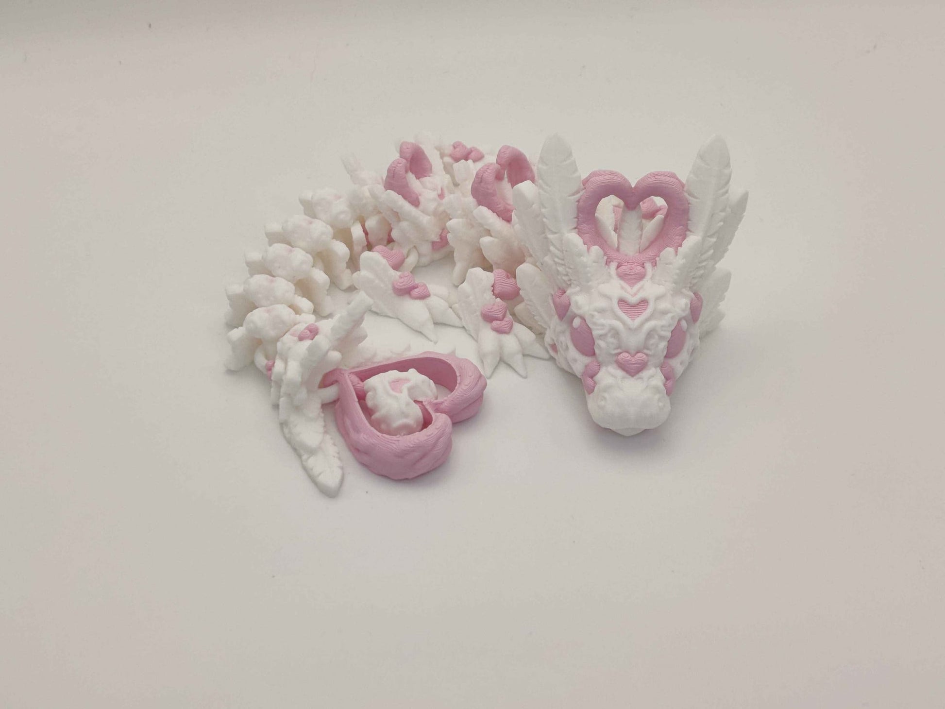Baby Light Heart Dragon Figure - ToyForge 3D