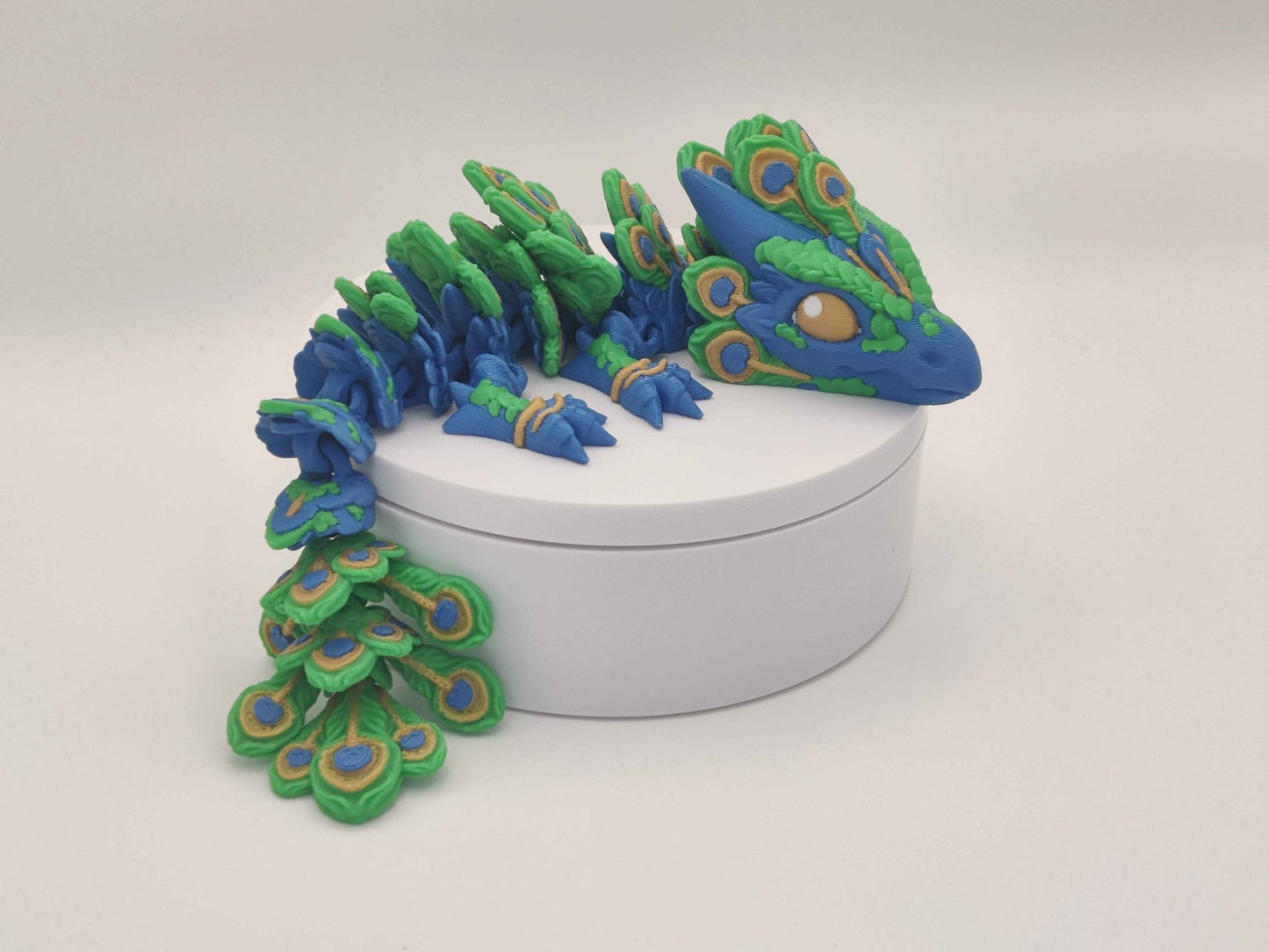 Baby Peacock Dragon Figure - ToyForge 3D