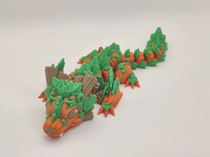 Baby Pumpkin Dragon Figure - ToyForge 3D