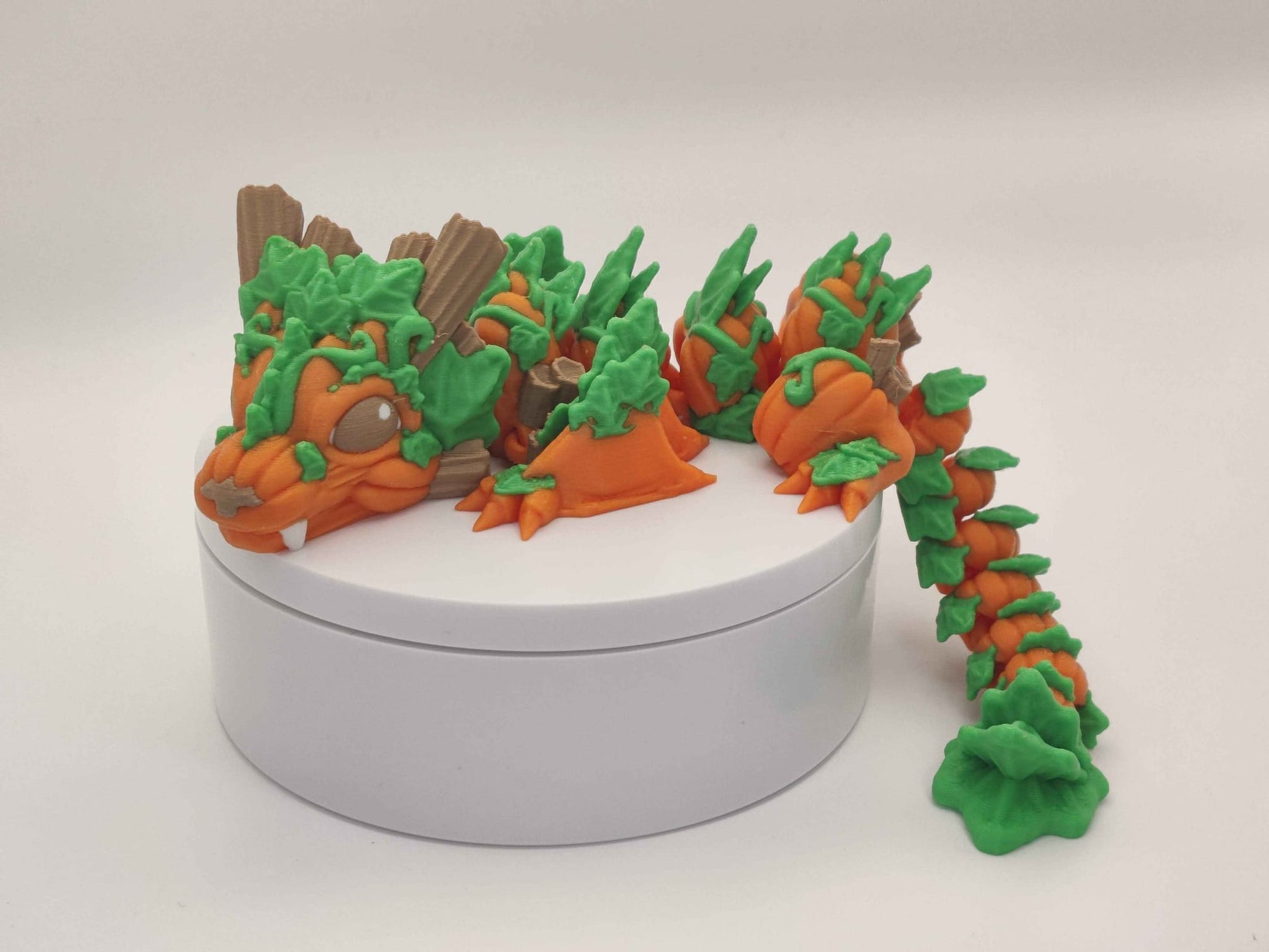 Baby Pumpkin Dragon Figure - ToyForge 3D