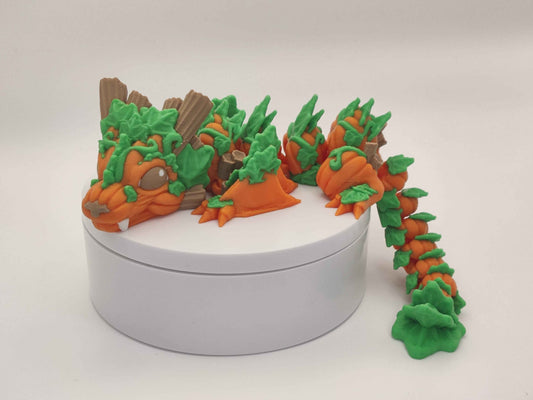 Baby Pumpkin Dragon Figure - ToyForge 3D