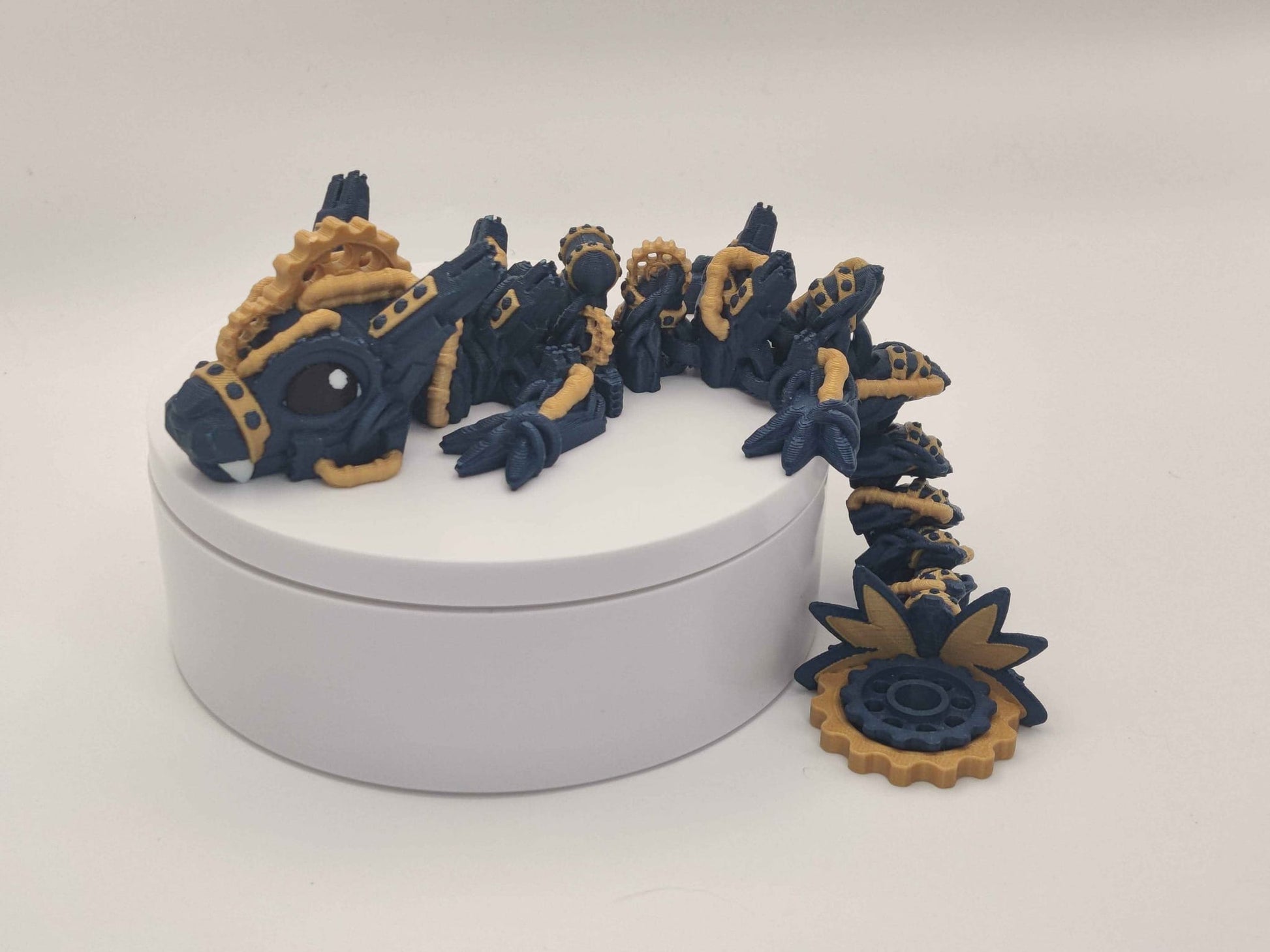 Baby Steampunk Dragon Figure - ToyForge 3D