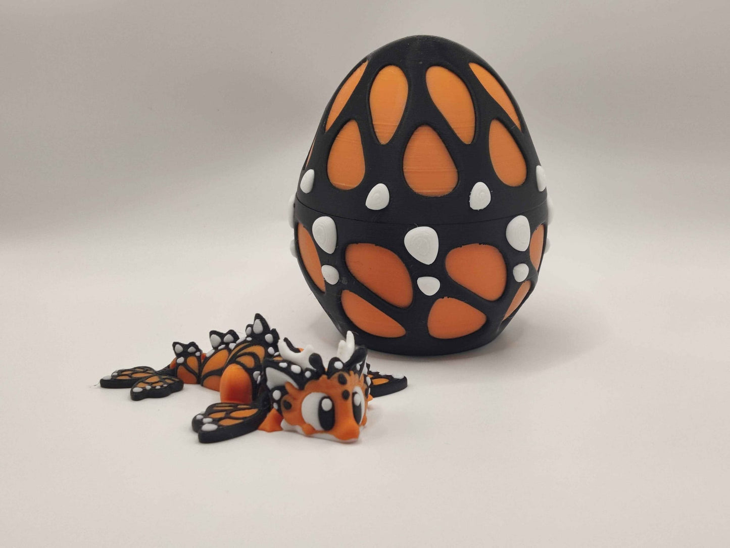 Butterfly Mini Dragon & Egg | Cute Fantasy Dragon | Whimsical Dragon Gift - ToyForge 3D