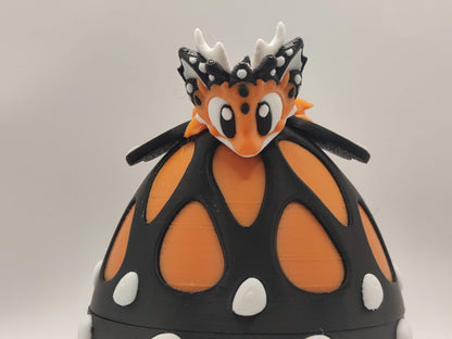Butterfly Mini Dragon & Egg | Cute Fantasy Dragon | Whimsical Dragon Gift - ToyForge 3D