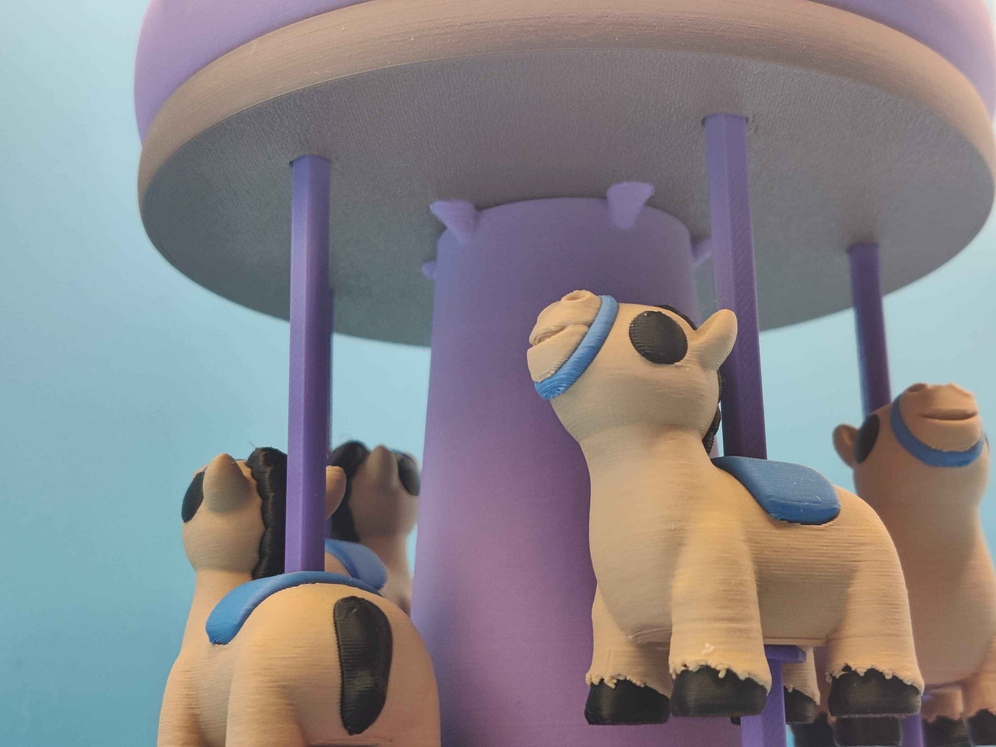 Carousel Playset with Moving Horses - ToyForge 3D