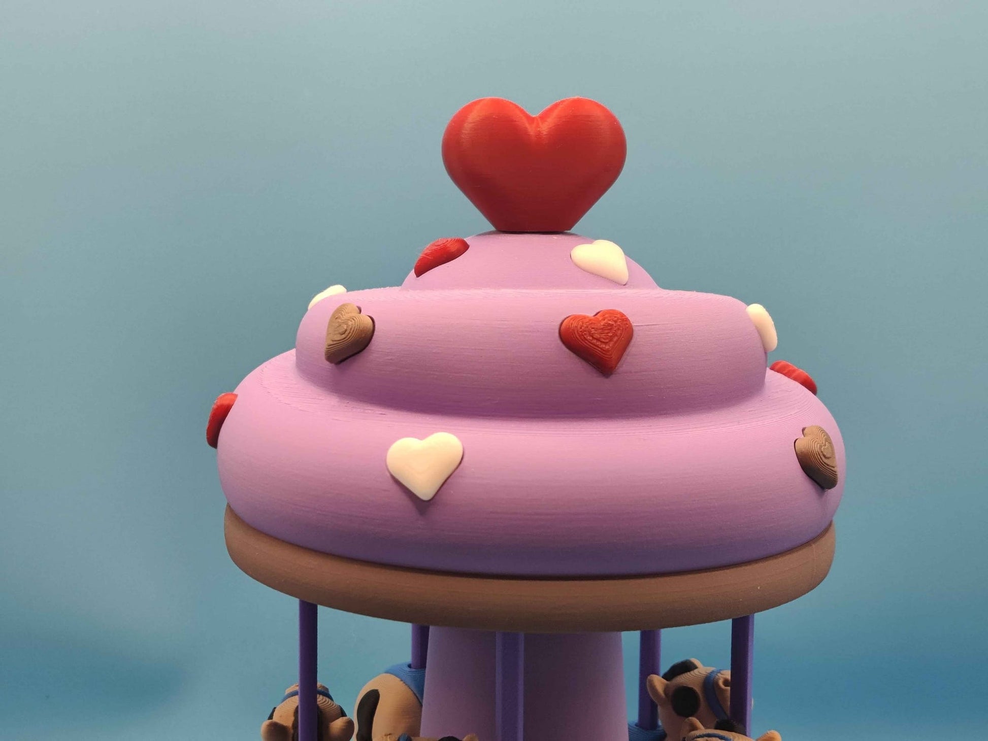 Carousel Playset with Moving Horses - ToyForge 3D
